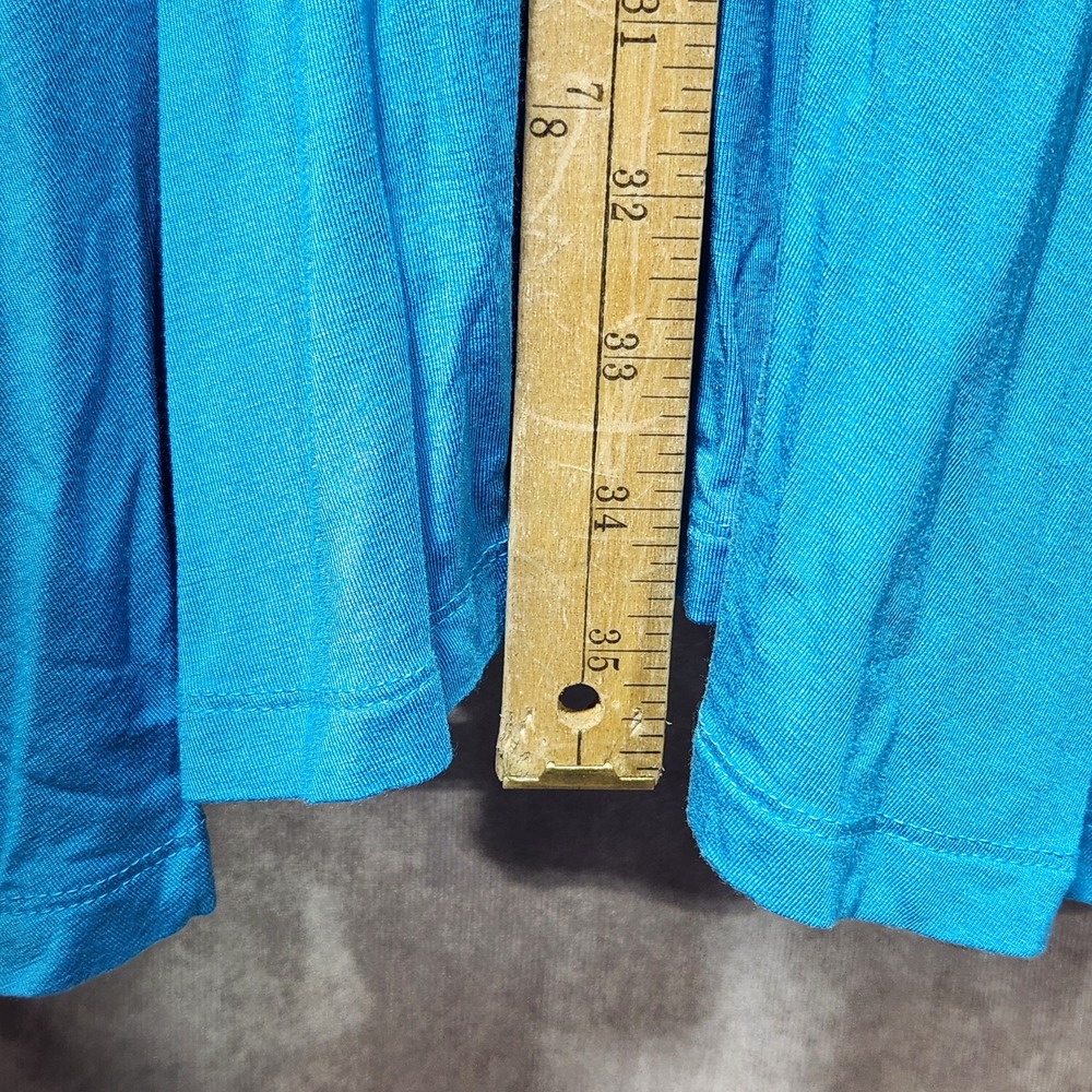 Athleta Santorini Thera Dress Blue Sleeveless Empire Waist Modal Midi Medium - Picture 6 of 6